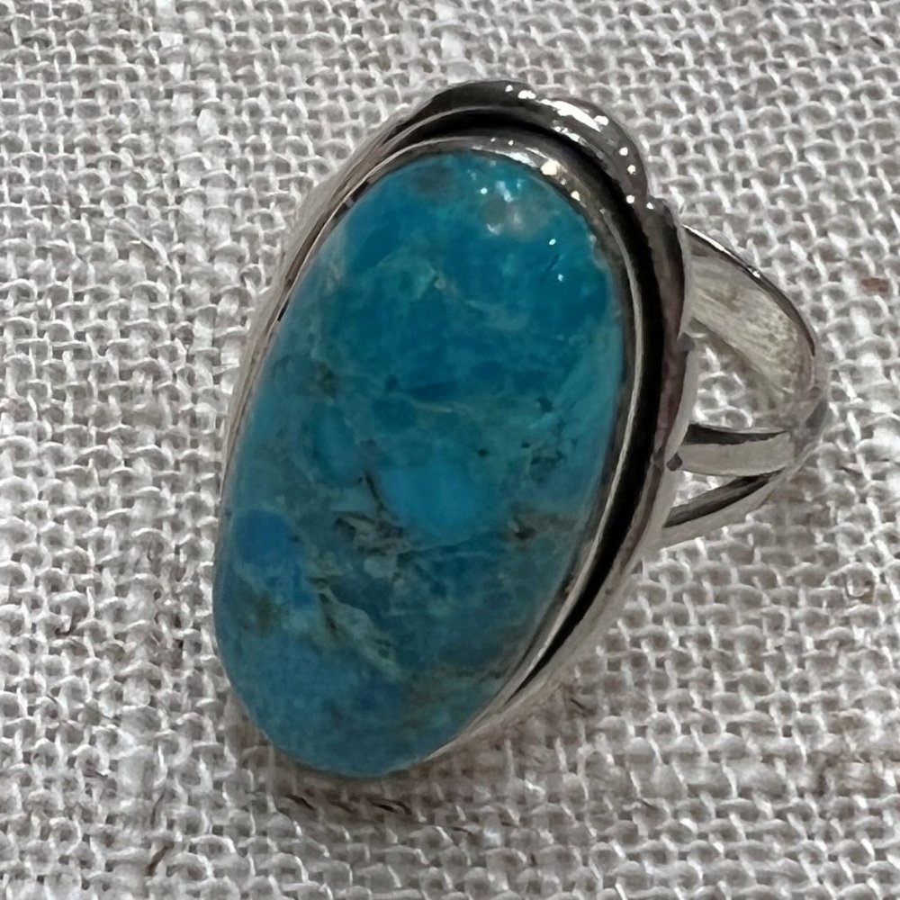 Turquoise Ring in Sterling Silver - Picture 5 of 5